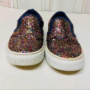 Blue Glitter GAP Kids Sneakers 12